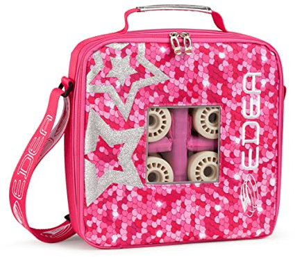 Edea Rollschuhe (Stella) - Rosa, Unisex-Erwachsene, Unisex-Jugendliche, Weiblich - Polyester, Polyurethan - Rollschuhtasche mit Schultergurt und Tragegriff