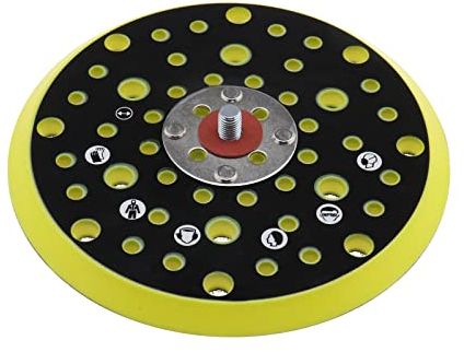 Lijadora de 6 pulgadas, base de lijadora de 150 mm, 54 agujeros, almohadilla de repuesto compatible con Mirka CEROS DEROS para pulir
