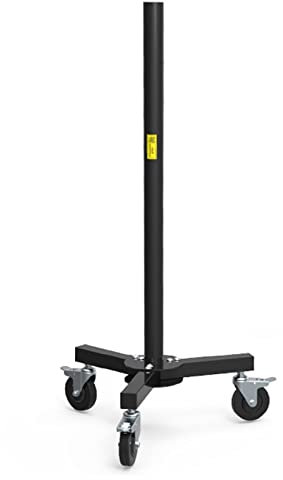 ERRULAN Olympic Weight Plate Rack On Wheels, Home Garage Gym Vertical Weight Plate Stacker, Strength Training Free-Weight Racks