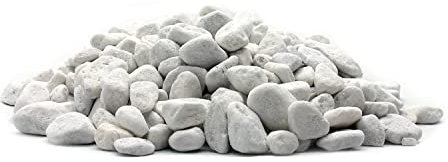 Ciottoli di marmo bianco di Carrara - granulometria 7-15 mm - decorazione di vasi trasparenti - 4,5kg