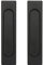 2 Piezas Tirador Puerta Corredera, Tiradores Puertas Correderas Autoadhesivo, Negro Tirador Puerta Adhesivo Tirador Armario Autoadhesivo para Garaje Granero Jardín Portones