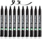 PENOL Whiteboard-Marker, 10 Whiteboard Stifte in der Farbe Schwarz – 850, 2–5 mm Keilspitze, trocken abwischbarer Marker mit Nordic Swan Ecolabel, geruchlose Folienstifte für Büro und Schule