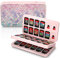 NANANINO Switch Game Case for Switch Lite/Switch OLED, Switch Game Holder with 48 Games Card Slot & 24 Micro SD Cartridge Slots, Soft Lining Rubber and Portable Switch Game Holder - Fish Scales