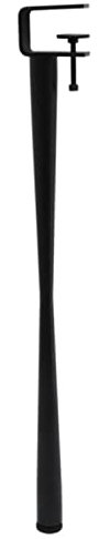 Gambe del Tavolo con Morsetto in Metallo Nero,Gambe per Mobili a Forma F,Gambe per Scrivania da Pranzo Regolabili in Ferro,per Consolle per Mobili da Tavolino Fai-da-Te (45cm,1pcs)