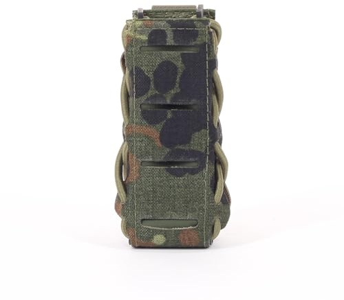 Zentauron Schnellzieh-Magazintasche Pistole P8 Lasercut Molle Tasche Tactical Fast Mag für Plate Carrier Schutzweste Cheset Rig Battle BeltCut Molle Tasche Fast Mag