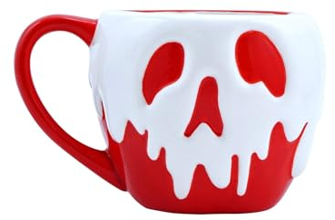 Disney Tasse en forme de pomme Blanche-Neige 390 ml, Rouge/Blanc