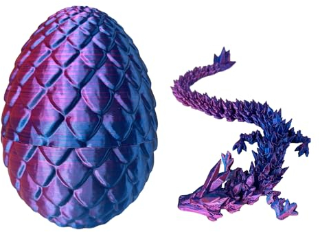 YumSur 3D gedrucktes Drachenei Mysteriöse Dracheneier mit Drachen im Inneren Home Office Schreibtisch Dekoration Erwachsene Kinder Geschenke Spielzeug