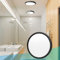 7in/18cm 12W LED Flush Mount Ceiling Light Fixture, 5000K Daylight White, 1500LM, Black LED Round Ceiling Lighting, 120W Equivalent Ceiling Lamp for Closets, Kitchens, Stairwells, Bedrooms, etc.