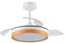 Ventilador de techo panam blanco haya DC 2T | Lampara ventilador de techo con luz regulable | Ventilador de techo estilo nórdico