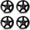 4x Borbet Felgen F 6.5x16 ET38 4x100 black glossy kompatibel mit Opel Adam Agila Astra Corsa Karl Meriva Tigra