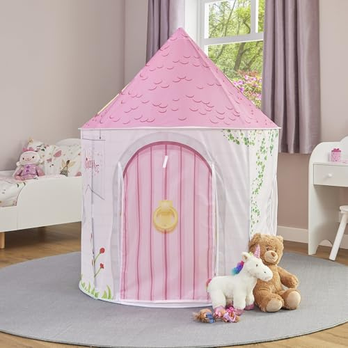 Liberty House Toys Princess Play Tent, Pink, Dia100 x H135 cm | Immersive & Sensory Play, Polyester, Mesh Windows, Dia100 x H135 cm