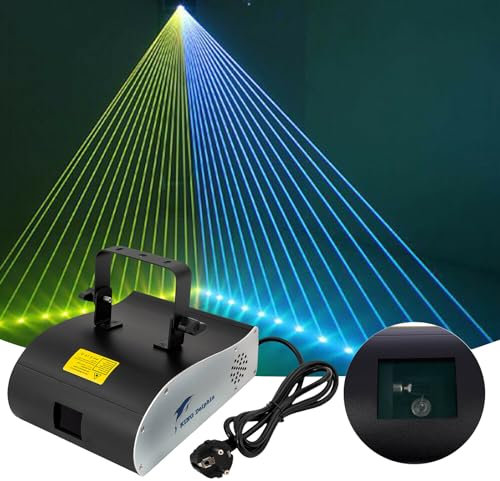 Dekltus Discolicht Partylicht, 3D RGB Animation Disco Licht, Disco Lichter mit DMX 512 Beam Moving Head für Party Festival Club Bühne Beleuchtung Show