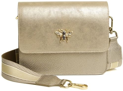 Alice Wheeler Highbury Crossbody Bag, Bronze, 23 x 15 x 8 cm