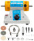 Poliermaschine Tischpolierer Set Multifunktionale Tischpuffer Polierer Schmuck Stein Polieren Poliermaschine für Schmuck, Holz, Dental, Bernstein, Metall, Jade 320W 220V