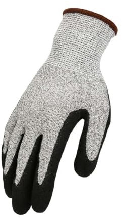 Hoement Gardening Gloves Nitrile Cut Resistant Safety for Men Long Sleeve Protective Work Gloves Peelers Slicers