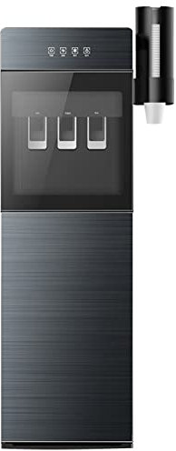 Dispensador de agua de carga inferior de 5 galones, enfriador de agua independiente caliente y fría para oficina en casa, con portavasos, dispensador de agua de carga 3 en 1 para té, café, bar,