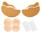 Wieysdoo Boob Tape | Brust Tape Push Up | Unsichtbare Brusttape Stütze für große Brüste| Rückenfreie Trägerlose Klebe BH | inkl. 2 Paar Silikon-Nippelcovers | 2 Paar