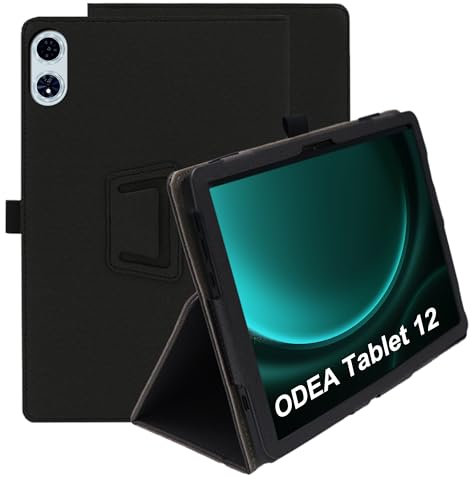 CAUHENYEE Funda para Odea Tablet 12 (2025), Función de Soporte Vertical, Anti-caída, Funda a Prueba de Golpes - Negro
