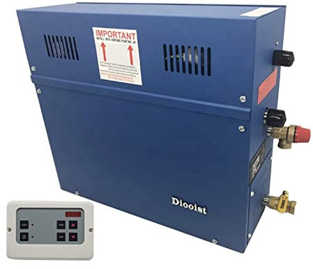 Vaporizador de Sauna, 4. 5kw Sistema comercial de ducha del generador de vapor autodenominado Generador de baño de vapor de sauna húmeda con panel de control de pantalla táctil for uso en el hogar