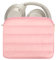 Geekria NOVA Headphones Puffy Pouch Compatible with JBL Tour One M3, Bose QC Ultra, Sennheiser PXC 550-II, Soft Shell Replacement Protective Travel Carrying Bag with Cable Storage (Pink)