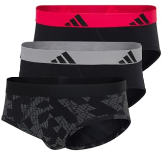 adidas Herren Brief (3 Pack) - Active Flex Cotton - Slip - Bequeme Unterwäsche