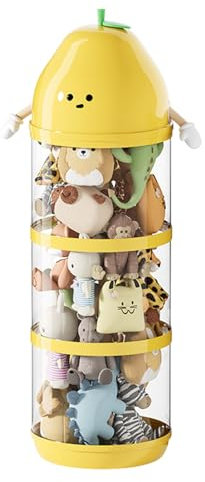 Peluga di peluche per giocattoli - porta giocattolo morbido, organizzatore di animali ripieni, contenitore a maglie sospeso | Design di risparmio spaziale con accesso con cerniera per la scuola di pul