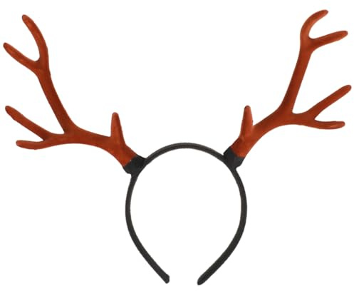 Baluue Weihnachten Rentier Geweih Haarreif Xmas Party Haarband Karneval Kostüm Damen Mädchen für Erwachsene und Festlicher Kopfschmuck für Geburtstag Halloween Cosplay