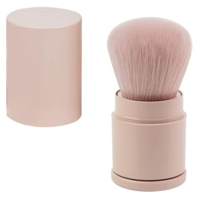 IWOWHERO Kosmetikpinsel für Loses Puder und Rouge mit Kunststoffgriff und Faserhaaren kein Haarausfall für Makeup bei Mädchen und Damen