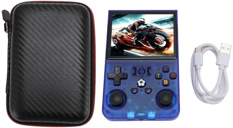 CAGUYLONA Console de Jeu Portable R36PRO, Console de Jeu rétro avec écran IPS de 3,5 Pouces 640x480, Batterie de 4000 mAh, Prise en Charge de Plus de 60 émulateurs, Lecteur de Jeu Portable à (128 Go)