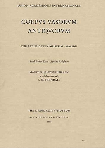 Corpvs Vasorvm Antiqvorvm: South Italian Vases, Apulian Red-Figure/Book and Plates