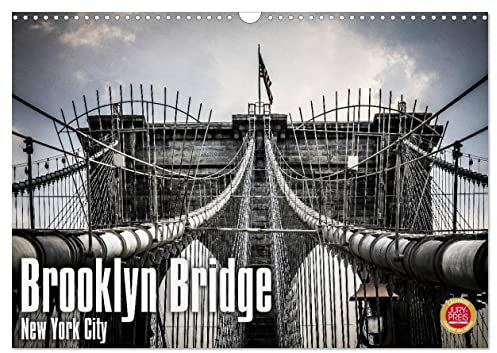 Brooklyn Bridge - New York City (Wandkalender 2025 DIN A3 quer), CALVENDO Monatskalender: Brooklyn Bridge, die Brücke die New York City kennzeichnet ... Wahrzeichen in Big Apple. (CALVENDO Orte)