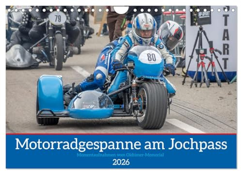 Motorradgespanne am Jochpass (Wandkalender 2026 DIN A4 quer), CALVENDO Monatskalender: Faszinierende Motorradgespanne in Aktion (CALVENDO Mobilitaet)