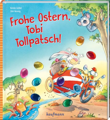 Frohe Ostern, Tobi Tollpatsch!: Funkel-Bilderbuch mit Glitzersteinen (Bilderbuch mit integriertem Extra - Ein Osterbuch: Kinderbücher ab 3 Jahre)