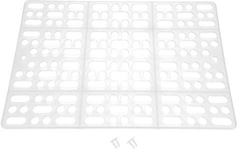Tapis Lapin, Coussin de Pied Caillebotis en Plastique Facile à Nettoyer Isolement fécales chez Le Lapin Le Hamster Rat Tigre et Les Autres rongeurs(Blanc)