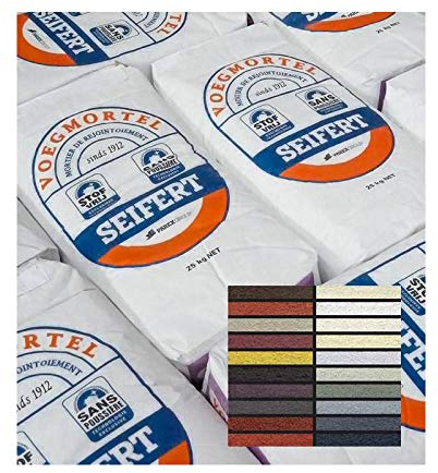 Mortier de jointoiement coloré et imperméable à l'eau - Seifert - 931 - Noir-gris