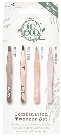 So Eco Rose Or Une Pince à épiler 4-Pièces Ensemble 1 Unité