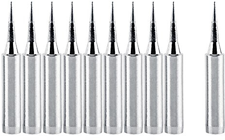 10pcs 900M-T-I Soldering Iron Tips Solder Iron Replacement Tip Soldering Bits for 900M Soldering Station for Hakko, for TENMA, for ATTEN, for Quick, 936, 937, etc