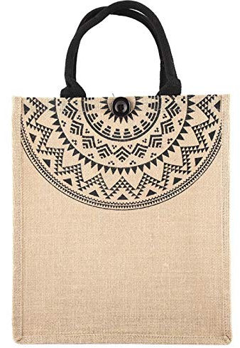 CHICIRIS Handtasche, Jutetasche Einkaufstasche Jute Shopper Bag für Familienliebhaber Mutter Freund zum Einkaufen Picknick Geschenk Reisen Strand (M-Medium)
