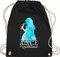 Turnbeutel Rucksack - Party & Alkohol Damen - Alice im Rauschzustand - Unisize - Schwarz - saufrucksack sauf rauschzutsand tasche festival clothes alki rausch bag trinkgeschenke saufen stoffbeutel