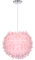 WOTTES Feder-Pendel-Lampenschirm Moderne dekorative Pendelleuchte Feder-Deckenlampe E27-Fassung 40W geeignet für Schlafzimmer, Flur, Wohnzimmer (Leuchtmittel nicht enthalten) (rosa)