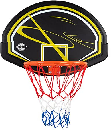 Panneau de Basket Memphis Intérieur/Extérieur avec Fixation Porte et Murale incluses Noir