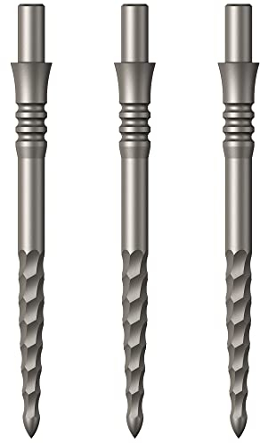 Mission Darts Sniper Points | Lunar FS | Steel Tip Replacement Points | 32mm | Silver (X2663)