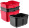 KADAX Contenitore per attrezzi in plastica PP, contenitore per unghie, in diverse misure, per chiodi e viti (set da 4 – 15,6 x 11 cm)