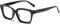 Hubeye Großem Lesebrille für Damen Herren Modisch Schwarz Quadratische Rahmen Anti-Blaulicht Brillen Lesehilfe mit Brillenholster 1.25