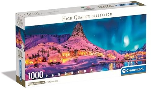 Clementoni Jigsaw Puzzle Collection - Lofoten Islands 1000 Pieces - Poster Included, Puzzle For Adults 14-99 Years, Gift For Men/Women, Landscape, Made In Italy, 39870