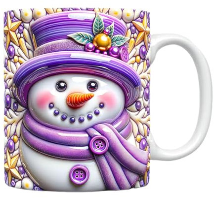 Taza de chocolate caliente de Navidad, tazas de café con temática navideña - Taza de chocolate caliente de Navidad | Taza de agua de cerámica con patrón de efecto visual, taza de leche decorativa para
