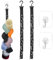 RISF 2 Stück Cap Halter, 74x3,8cm Praktisch Cap Halterung Wand, Hängend Kappen Halter mit Clips, Baseball Kappen Halter für Hüte, Kleidung