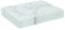 Harbour Housewares Rectangle Glass Placemats - 30cm x 20cm - Marble - 6x Tempered Heat-Resistant Non-Slip Rectangle Indoor Outdoor Home Kitchen Dining Table Dinner Plate Place Mat Mats Set