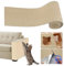 DEEMEIS [40cm*200cm] Kratzmatte für Katzen, Katzenkratzmatte,DIY Zuschneidbare Selbstklebende Teppich-Katzenmattenunterlage, Kratzschutz Sofa Katze [Khaki]