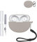 Silicone Protective Case for OnePlus Nord Buds 3 Pro Earbuds - Durable and Eco-Friendly Bluetooth Earphone Cover with Precise Holes and Charging Compatibility - Shock-proof, Comfortable Touch,Grey